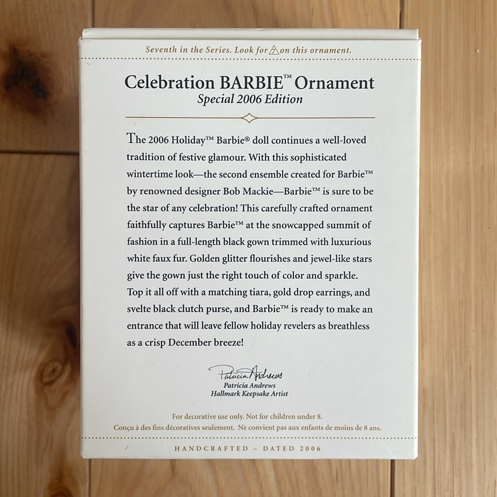 Hallmark Barbie 2006 Ornament - Picture 2 of 7